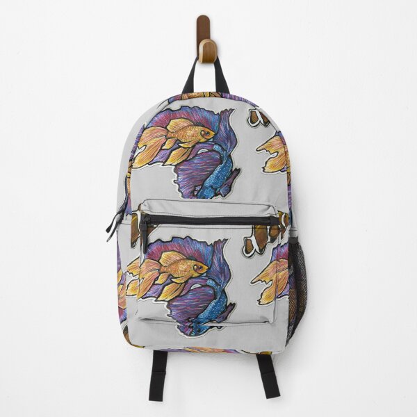 Item preview, Golden Fish, Halfmoon Betta Fish, Clownfish Pattern 1 designed and sold by nastiaart.