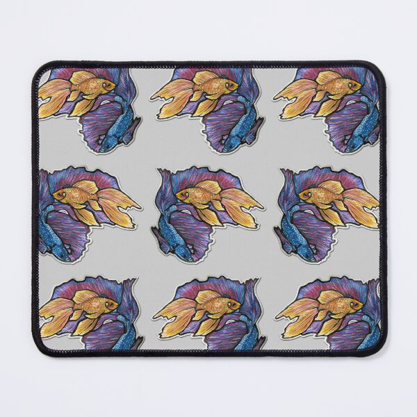 Item preview, Golden Fish & Halfmoon Betta Fish Pattern 2 designed and sold by nastiaart.