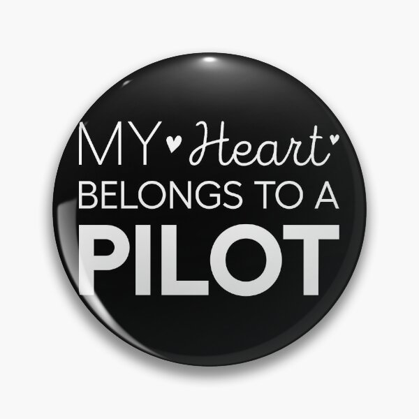 Item preview, My Heart Belongs To A Pilot Cute Pilot Wife designed and sold by RareBunny.