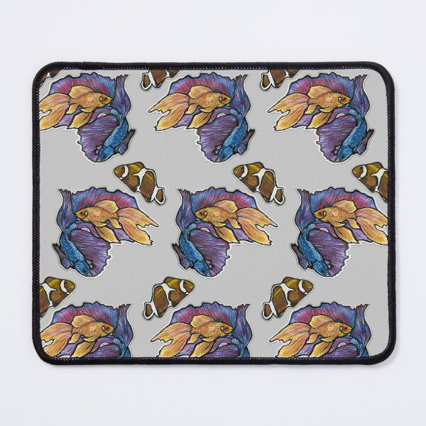 Item preview, Golden Fish, Halfmoon Betta Fish, Clownfish Pattern 2 designed and sold by nastiaart.