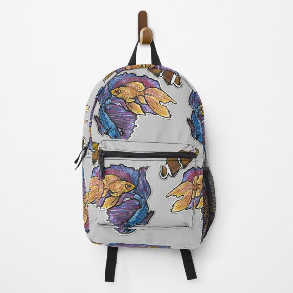 Item preview, Golden Fish, Halfmoon Betta Fish, Clownfish Pattern 2 designed and sold by nastiaart.