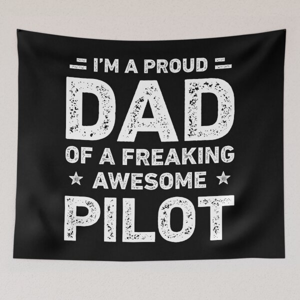 Item preview, Proud Dad Of A Freaking Awesome Pilot Dad Funny designed and sold by RareBunny.
