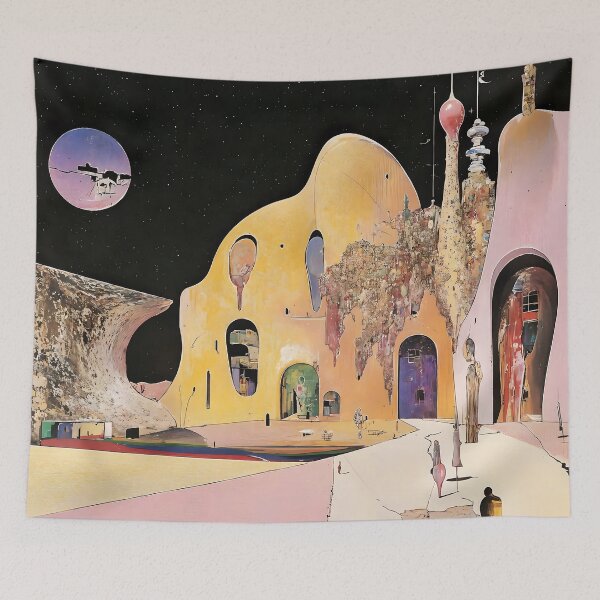 Item preview, A Dali-Inspired Urban Landscape designed and sold by yinyuecreation.