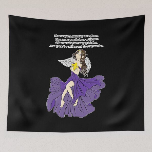 Item preview, "To a Star" by Lucretia Maria Davidson Cosmic Angel with Star designed and sold by KatelynMitalski.