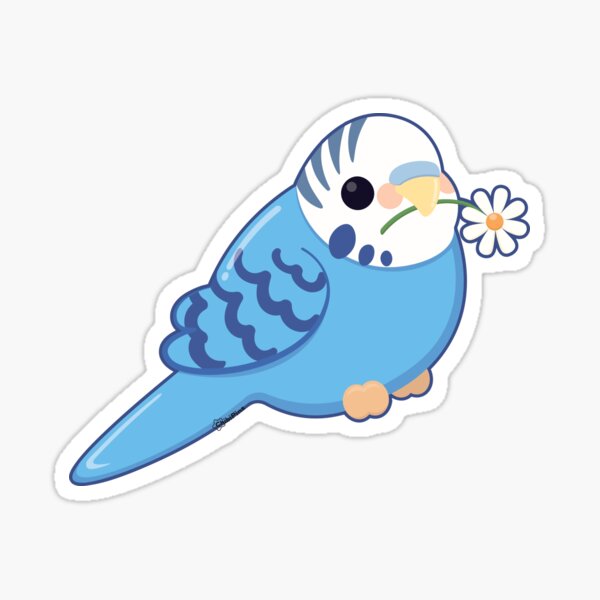 Flower Budgie Sticker