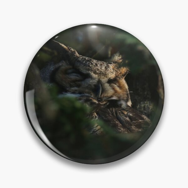 Item preview, Great horned owl sleeping designed and sold by locustgirl.