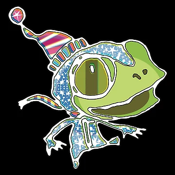Artwork thumbnail, Happy Festive Frog by Rickybrook