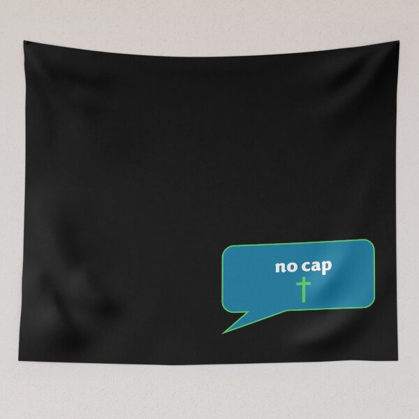 Item preview, No Cap Christian truth green and blue designed and sold by flowergirlrosie.