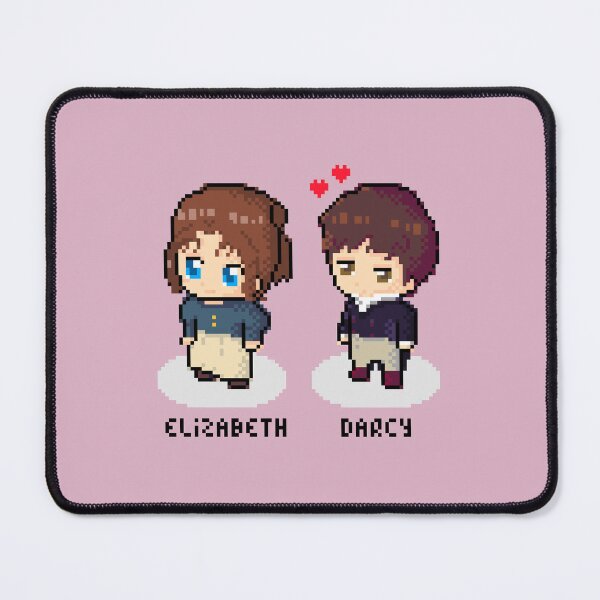 Item preview, Cute Jane Austen Elizabeth and Darcy Pixel art designed and sold by MariOyama.