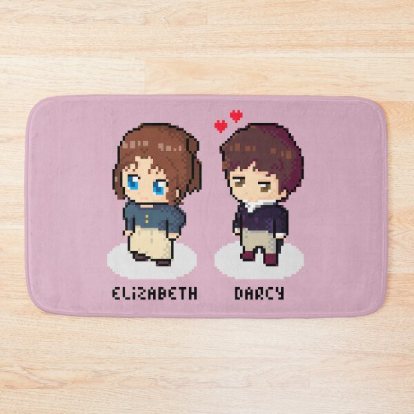 Item preview, Cute Jane Austen Elizabeth and Darcy Pixel art designed and sold by MariOyama.