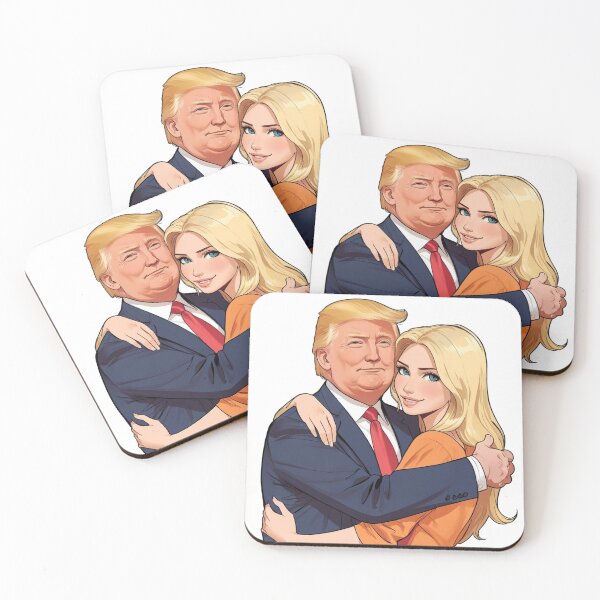 Item preview, A Candid Moment Between Daughter and Father, Ivanka and Donald Trump designed and sold by NEKKI Originals.