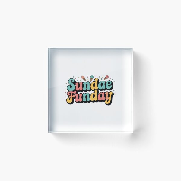 Item preview, Sundae Funday Colorful Typography Design designed and sold by Peter Stawicki.