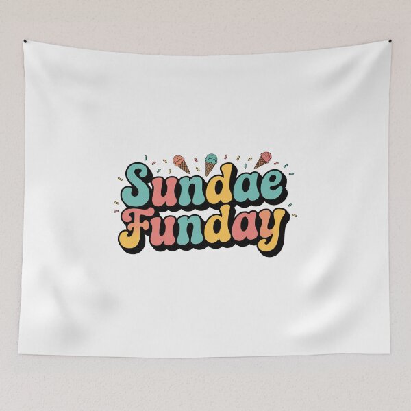 Item preview, Sundae Funday Colorful Typography Design designed and sold by Peter Stawicki.