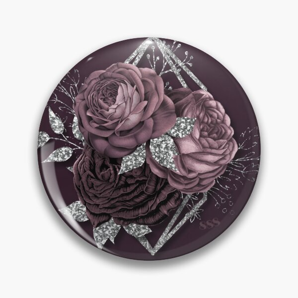 Item preview, Manifest Abundance Mauve Roses and Silver Sparkle 888 - AlaskaMagick designed and sold by Alaska Magick.