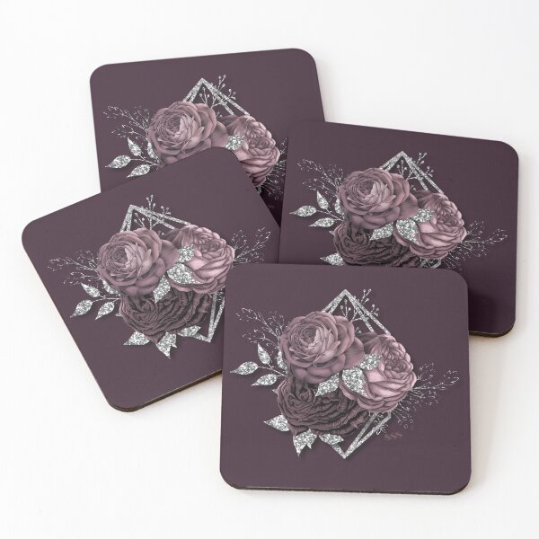 Item preview, Manifest Abundance Mauve Roses and Silver Sparkle 888 - AlaskaMagick designed and sold by Alaska Magick.