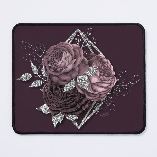 Item preview, Manifest Abundance Mauve Roses and Silver Sparkle 888 - AlaskaMagick designed and sold by Alaska Magick.