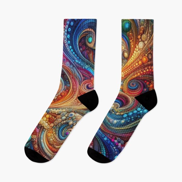 Item preview, Abstract Rainbow Swirls designed and sold by Paragon-Art.