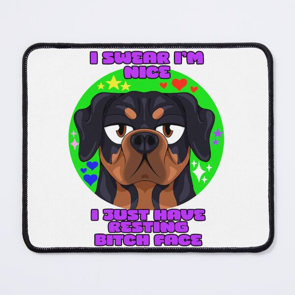 Item preview, I Swear I’m Nice Rottweiler designed and sold by CrossCandy.