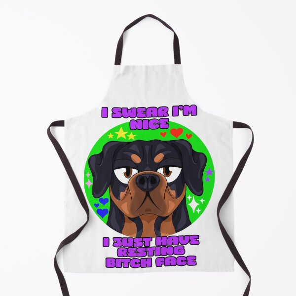 Item preview, I Swear I’m Nice Rottweiler designed and sold by CrossCandy.