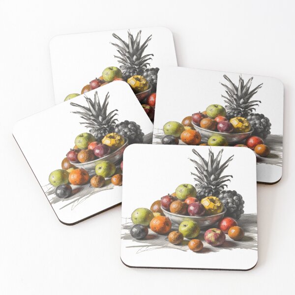 Item preview, A bowl of fruit including apples, oranges, and grapes designed and sold by PWDigitalArt.