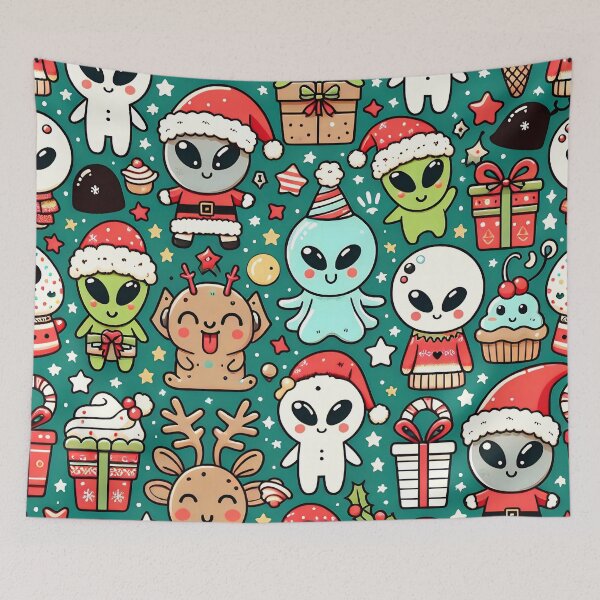Item preview, Christmas Alien Pattern designed and sold by Travelcases.