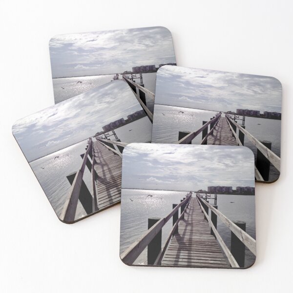 Item preview, A Beautiful Pier with Seagulls designed and sold by HEHPhotography.