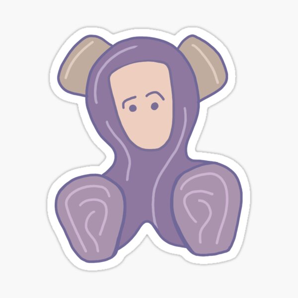 A cartoon of a noun #1 Sticker