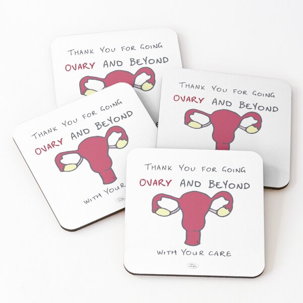 Item preview, Ovary and beyond - punny encouragements designed and sold by Pxycrafts.