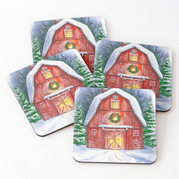 Item preview, Cozy Barn Christmas – Farmhouse Holiday Style for Winter designed and sold by PureInkMerch.