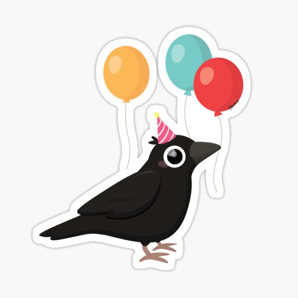 Party Crow Sticker