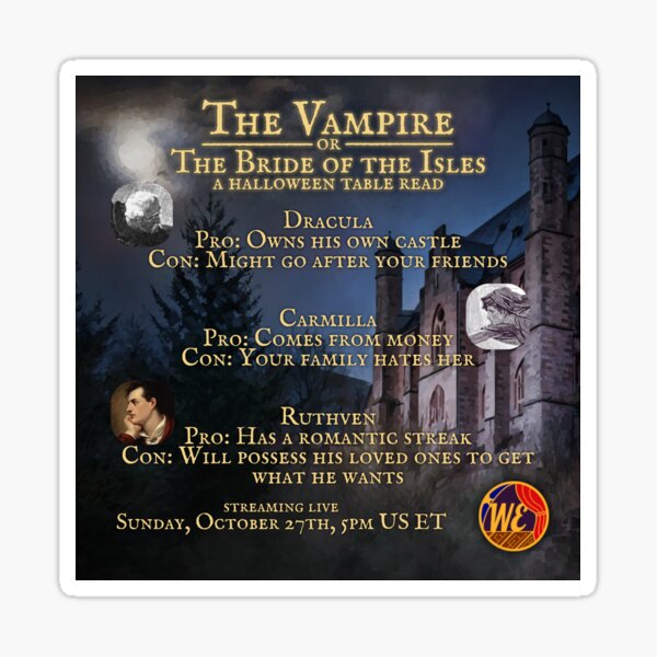 Vampire Pro/Con List -- The Vampire (2024) Sticker