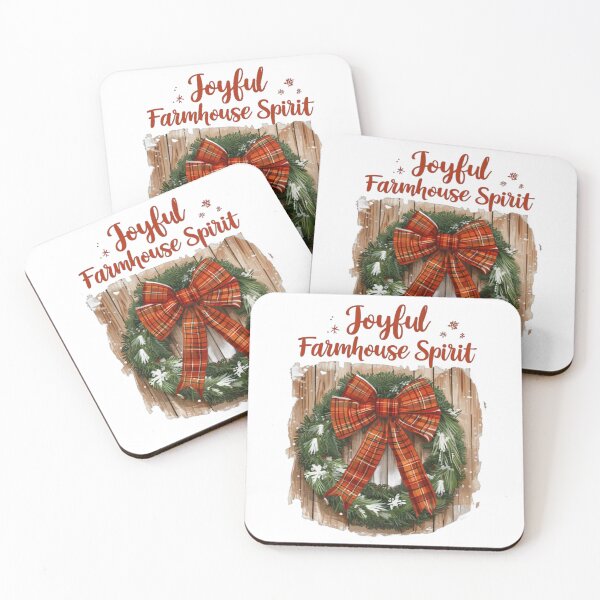 Item preview, Joyful Farmhouse Spirit – Cozy Country Holiday Design designed and sold by PureInkMerch.