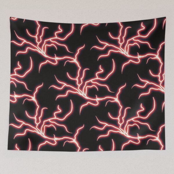 Item preview, Red Lightning Print designed and sold by Procraftinate.