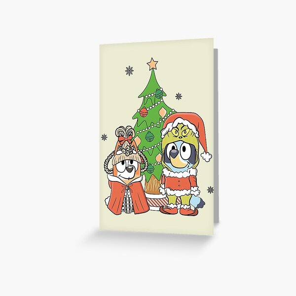 Item preview, Tree Bluey Funny Dog Christmas designed and sold by ejnoodless.