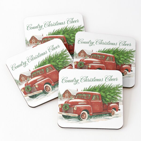 Item preview, Country Christmas Cheer – Vintage Farmhouse Holiday Style designed and sold by PureInkMerch.