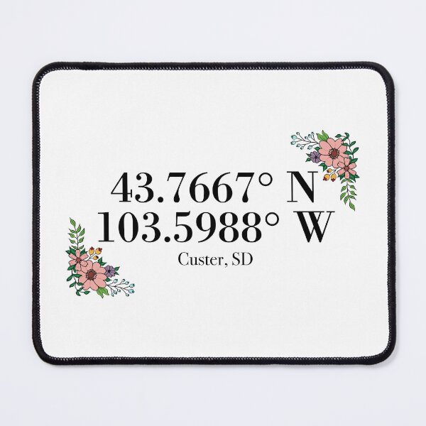 Item preview, Custer, SD Coordinates designed and sold by mynameisliana.