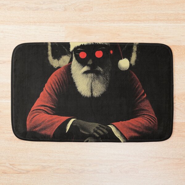 Item preview, Dark Cyberpunk Santa with Glowing Eyes designed and sold by WILD-WILD-CAT.