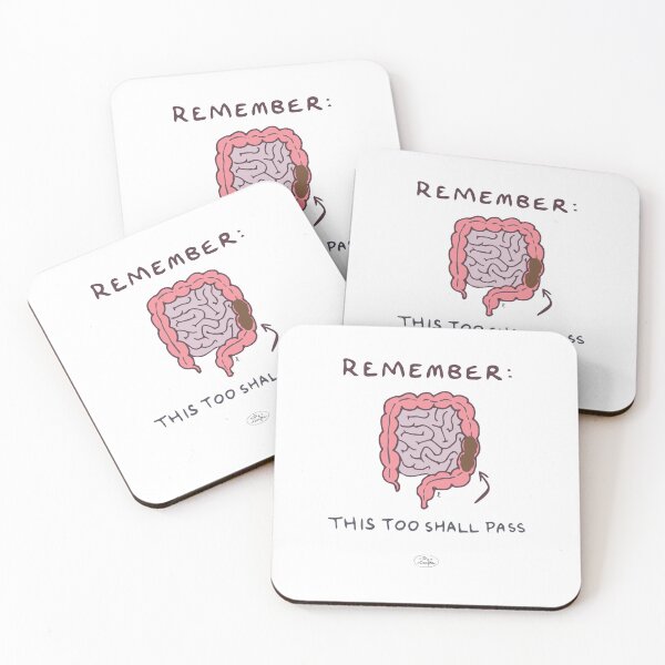 Item preview, This too shall pass (bowel) - punny encouragements designed and sold by Pxycrafts.