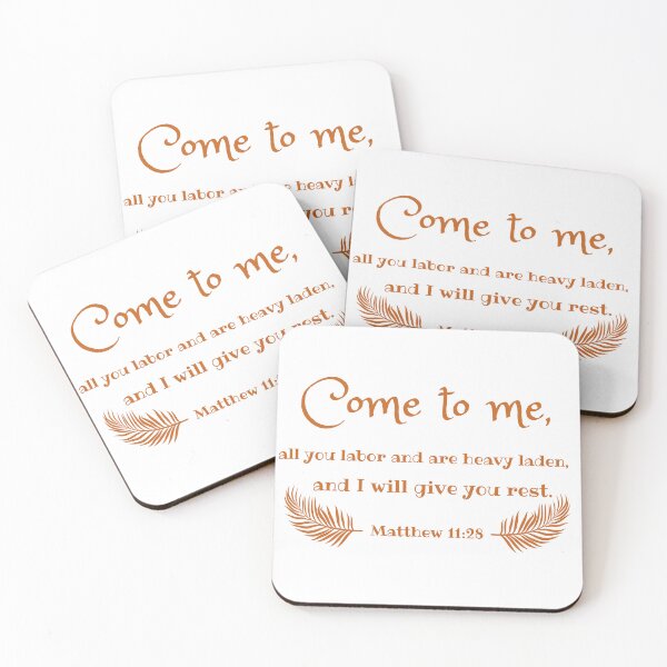 Item preview, Come To Me Matthew 11:28 ESV Bible Verse designed and sold by JoeysPODShop.