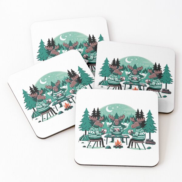 Item preview, Moose in Sweaters Poker Game  designed and sold by FrozenRoscoe.