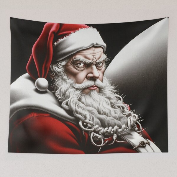 Item preview, Dark and Intense Santa Claus Portrait designed and sold by WILD-WILD-CAT.