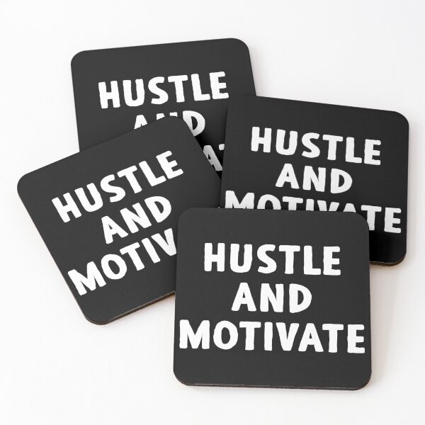Item preview, Hustle And Motivate - Motivational Words designed and sold by crenaviolena.