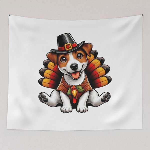 Item preview, Jack Russell Terrier Dog Thanksgiving designed and sold by doodIllustrate.