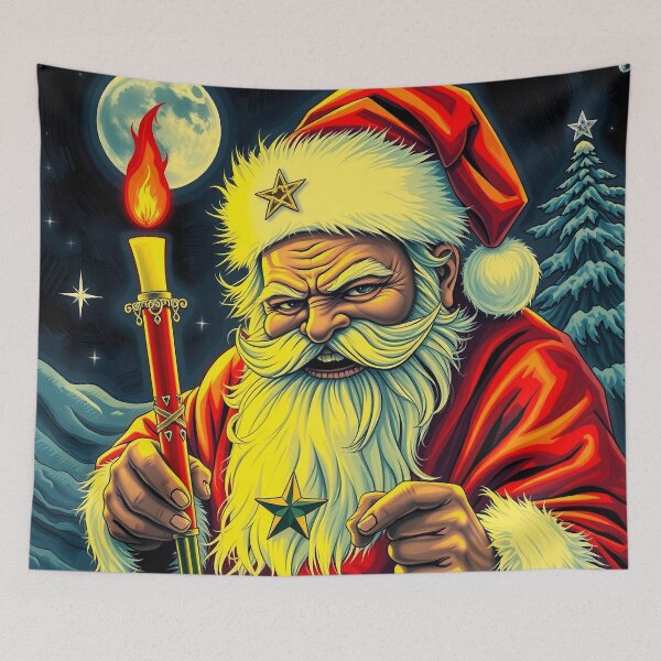 Item preview, Dark Mystic Santa designed and sold by WILD-WILD-CAT.