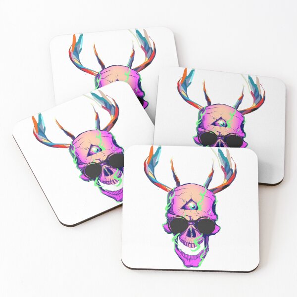 Item preview, Skeleton, with multicolour and deer horn  designed and sold by WeirdSketcher.