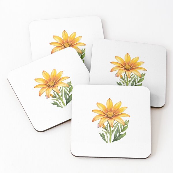 Item preview, Yellow Gazania (Gazania rigens) designed and sold by HOMETOWN86.