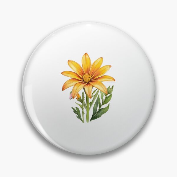 Item preview, Yellow Gazania (Gazania rigens) designed and sold by HOMETOWN86.