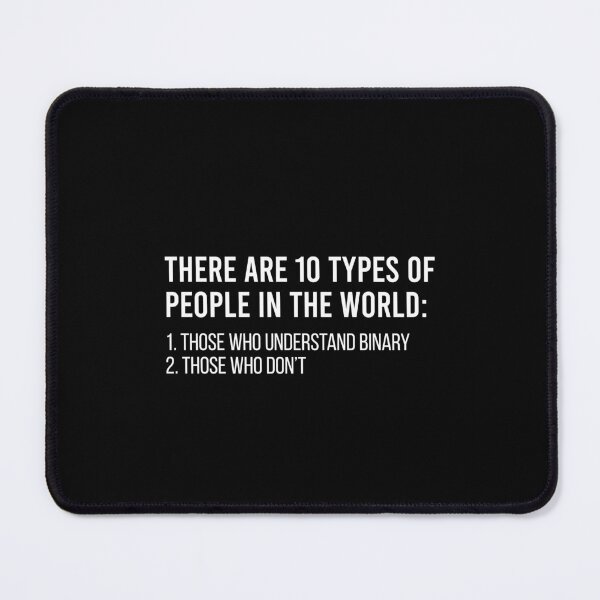 Item preview, Ten Types Of People In The World - Binary Funny Math Joke designed and sold by ruinzahelva.