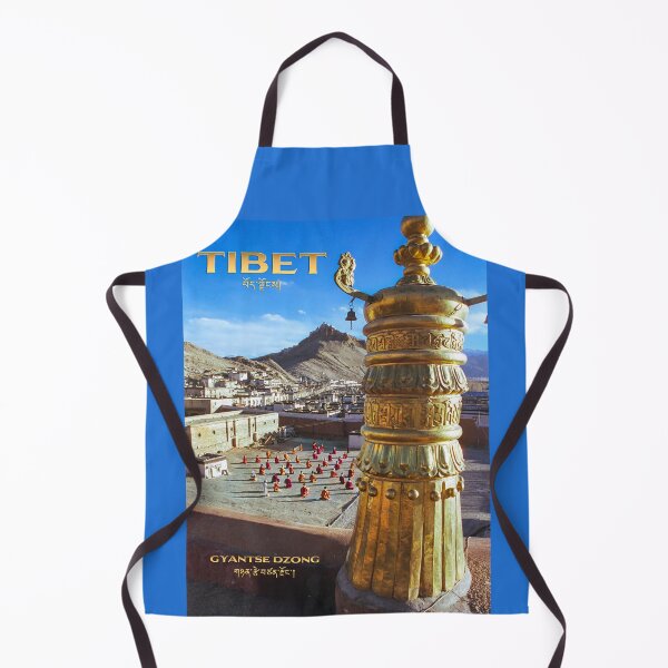 Item preview, Vintage-Style Gyantse Tibet Travel Poster designed and sold by travelwitheric.