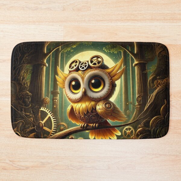 Item preview, Steampunk Golden Masked Owl designed and sold by Sillytoe.